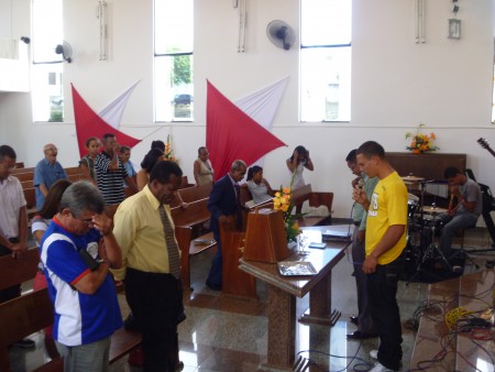 visita preparatória da 55ª assembleia da ASBAF - oração